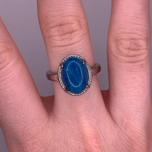 Blue Apatite Ring