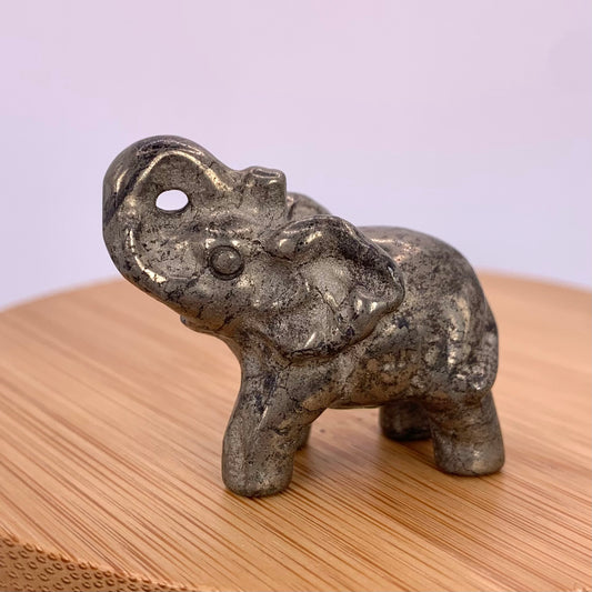 Pyrite Elephant Mini Carving