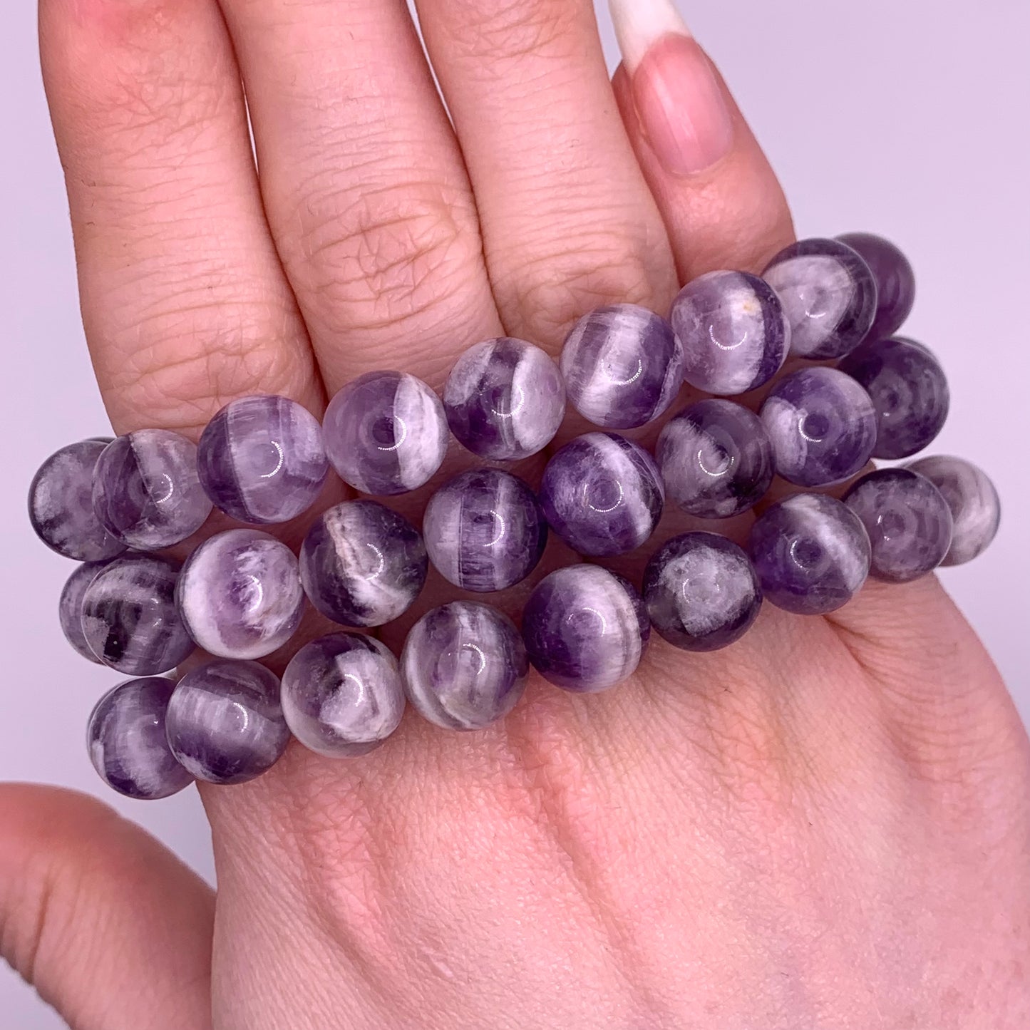 10mm Dream Amethyst Bead Bracelet