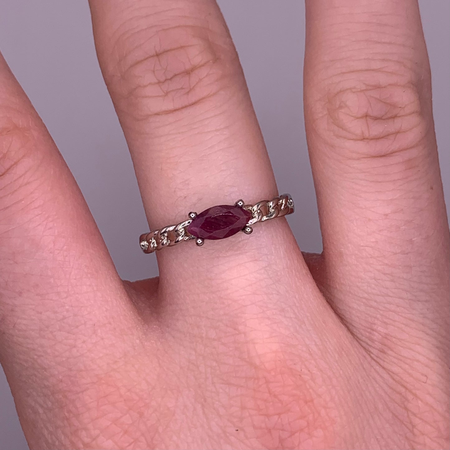 Rubellite Ring