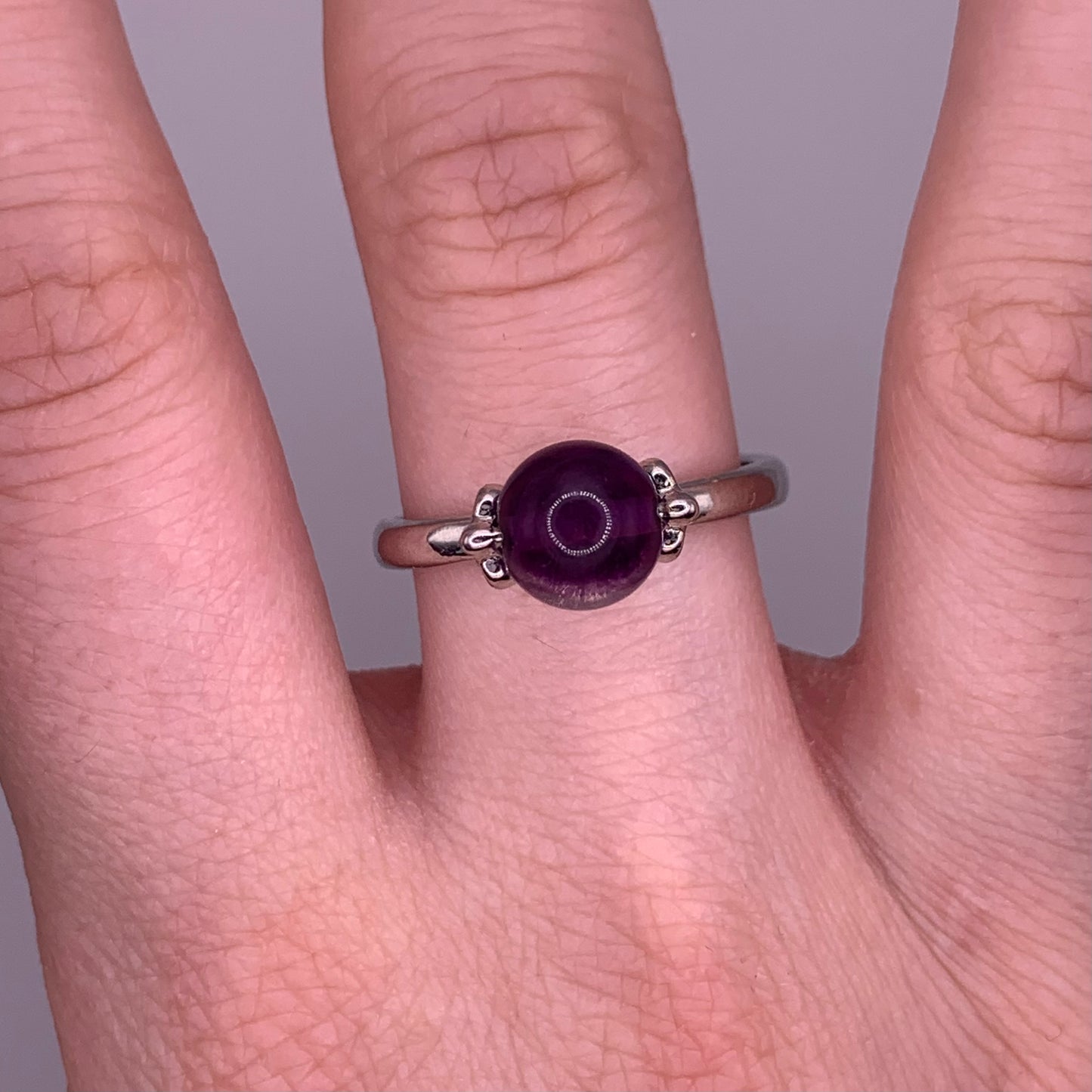 Amethyst Spinner Ring