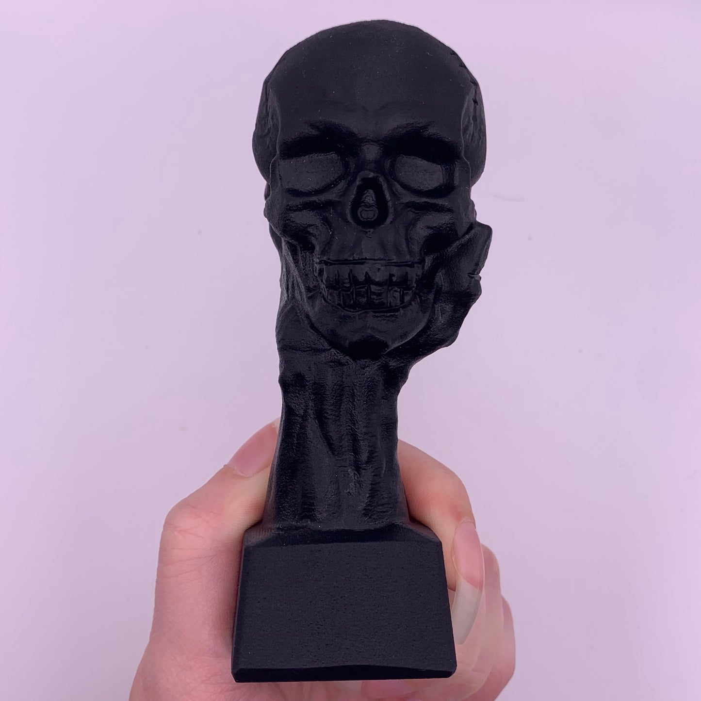 Obsidian Skull in Hand