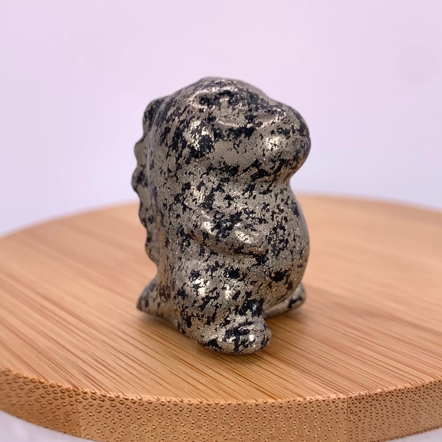 Pyrite Dinosaur Mini Carving