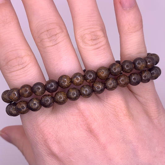 6mm Bronzite Bead Bracelet