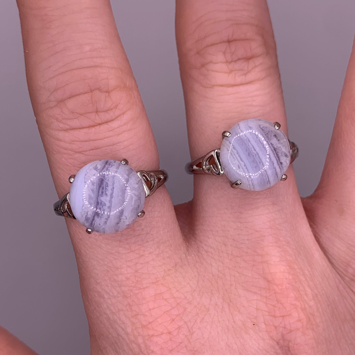 Blue Lace Agate Ring