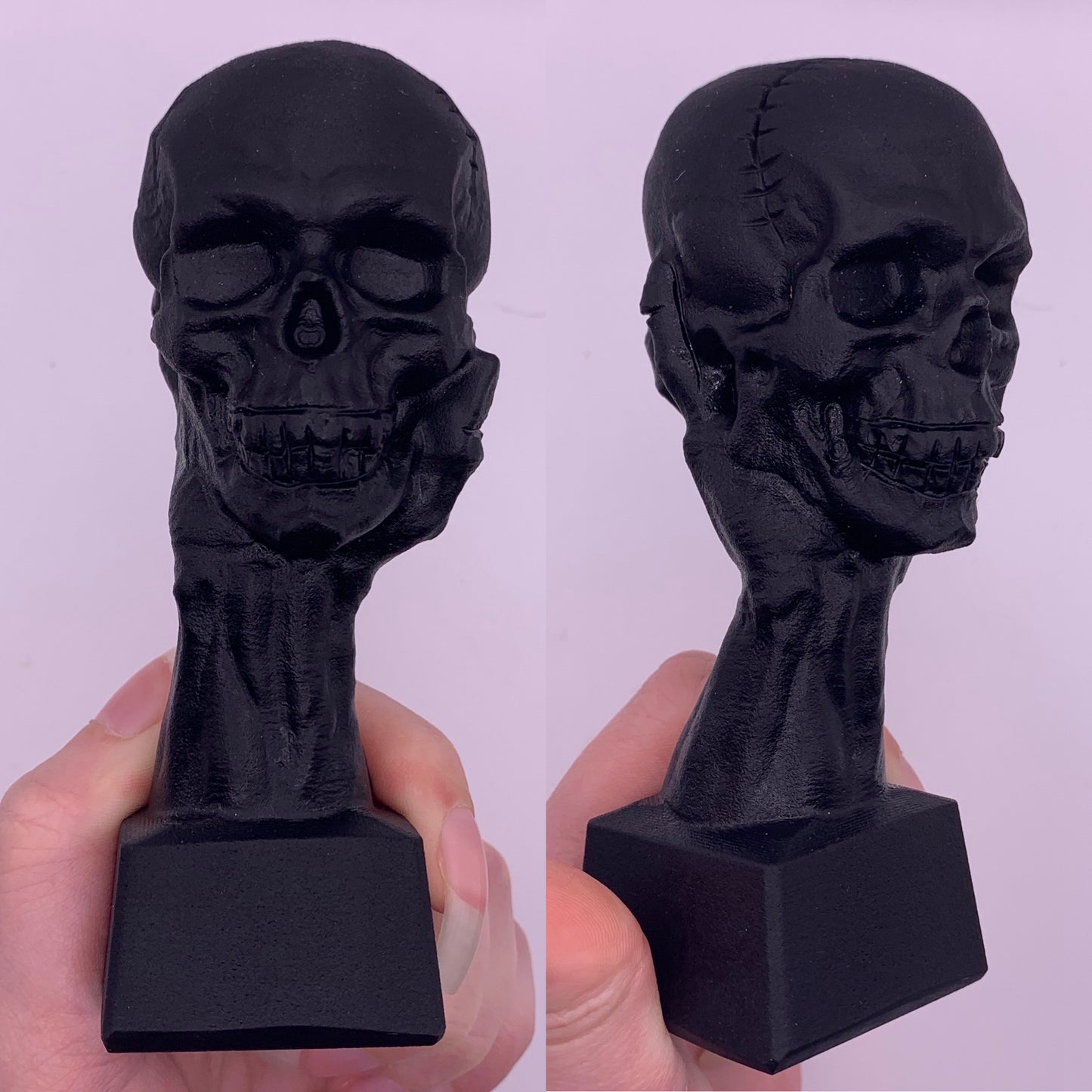 Obsidian Skull in Hand